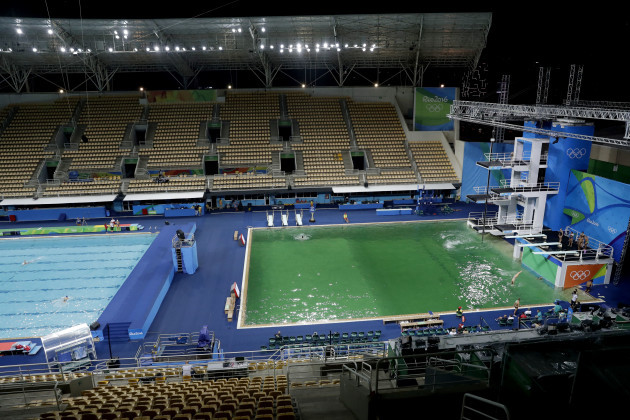 One Of The Pools At The Olympics Has Turned Green And The Irish Are Getting Blamed