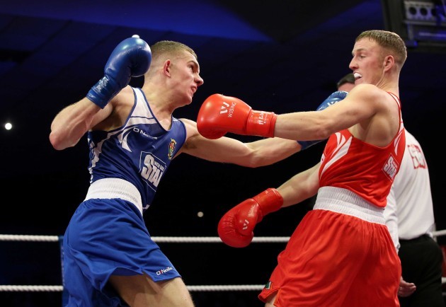 Michael OÕReilly in action against Conor Wallace