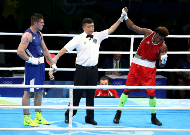 Carlos Andres Mina is declared the winner