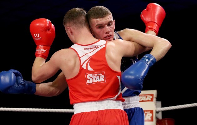 Michael OÕReilly in action against Conor Wallace
