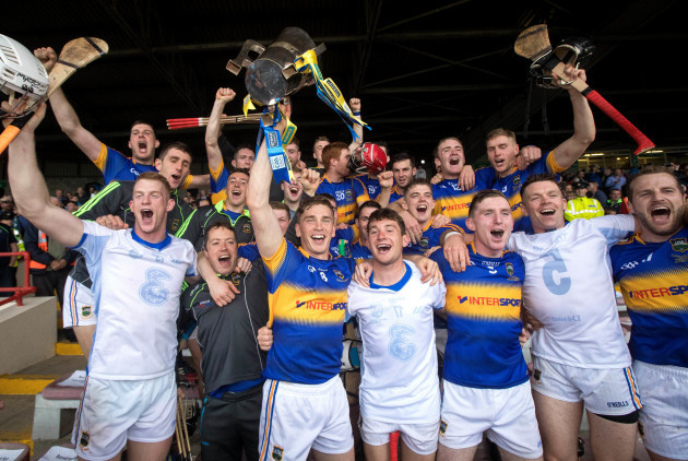 Tipperary celebrate with the trophy
