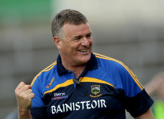 Liam Kearns celebrates at late score