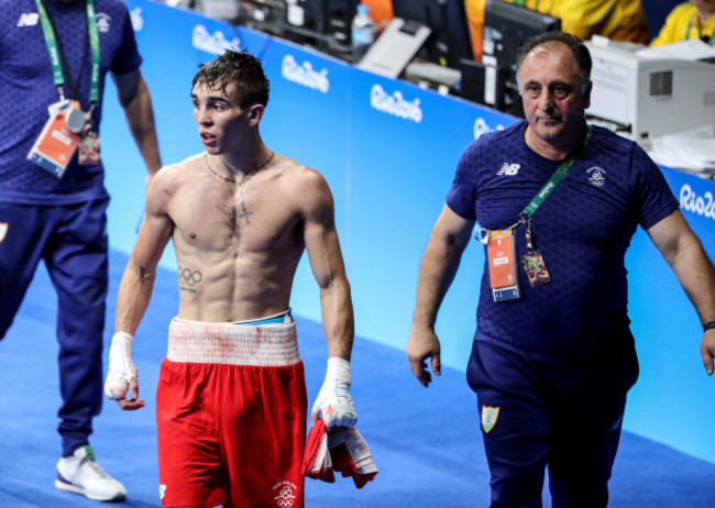 Michael Conlan following his defeat to Vladimir Nikitin