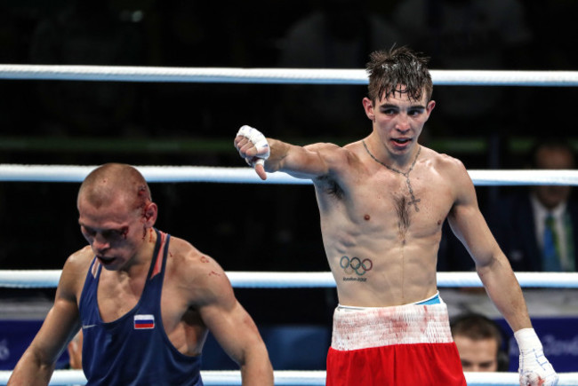 Michael Conlan following his defeat to Vladimir Nikitin