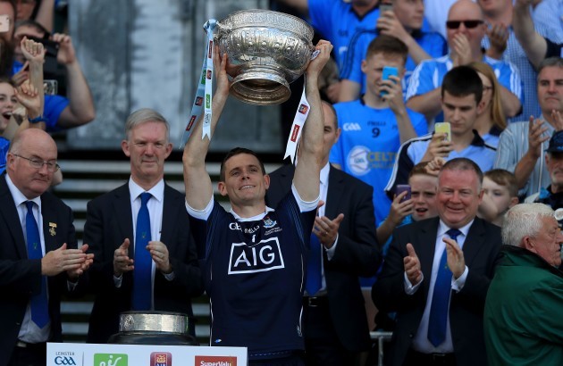 Stephen Cluxton lifts the cup