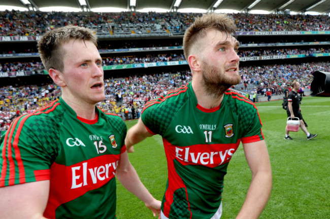 Aidan O&rsquo;Shea celebrates with Cillian O&rsquo;Connor