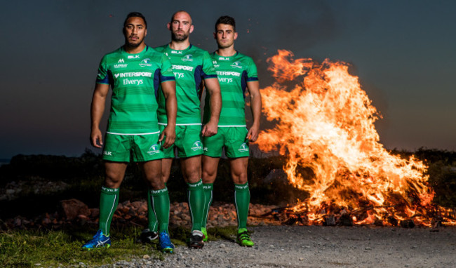 Bundee Aki, John Muldoon and Tiernan O'Halloran