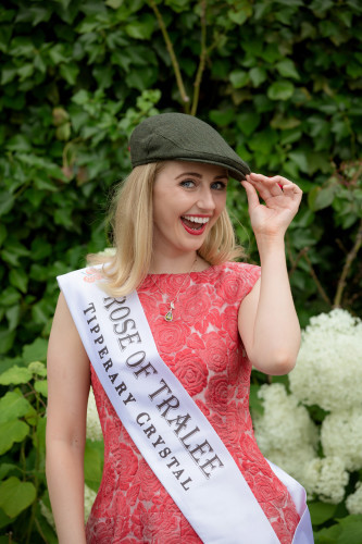 Pictured today at the Tipperary Crystal , Allied Imports launch of The Quiet Man Cap Collection and the Maureen O'Hara Jewellery Range at Mrs Tea's Boutique & Bakery, Ashford Castle Estate Elysha Brennan, the Rose of Tral