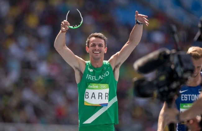 Tomas Barr after finishing fourth