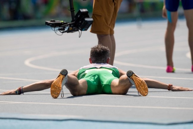 Tomas Barr after finishing fourth