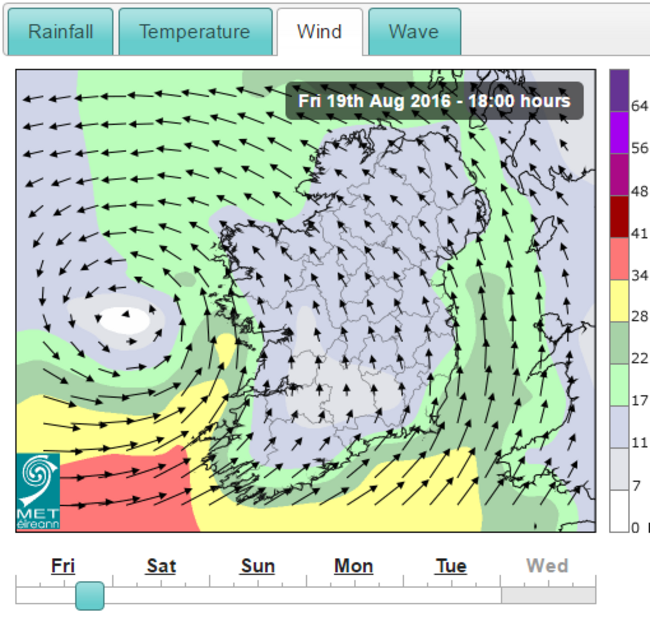 Weather forecast 19 Aug small