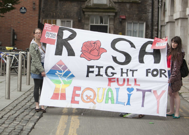 6/7/2015. Pro Choice Protest At Dublin City Hall i