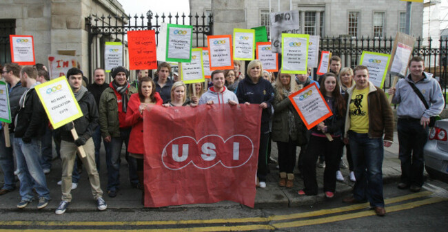 Postgraduate student fees protest