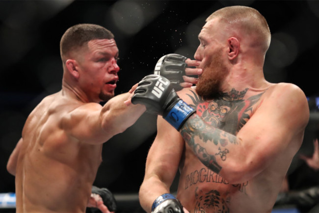 Conor McGregor and Nate Diaz