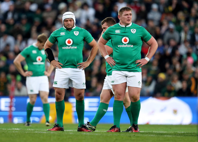 Ireland’s Rory Best and Tadhg Furlong