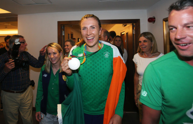 Annalise Murphy arrival - Dublin Airport