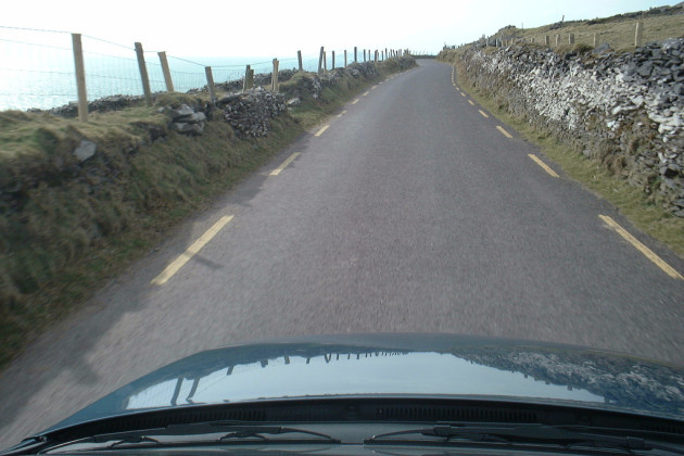 driving in rural ireland