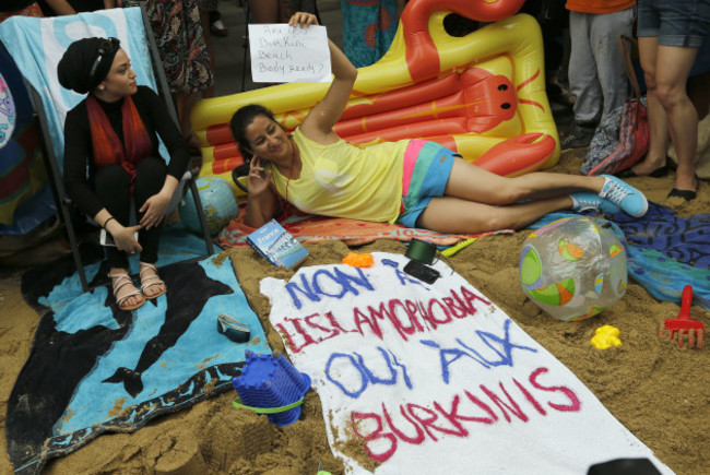 Britain Burkini Protest