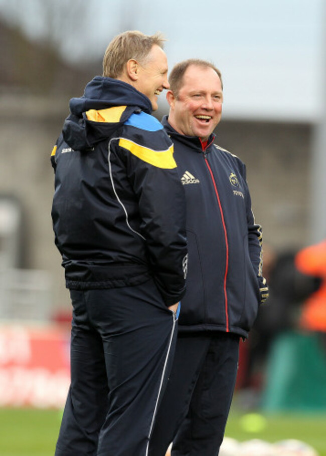 Tony McGahan with Joe Schmidt