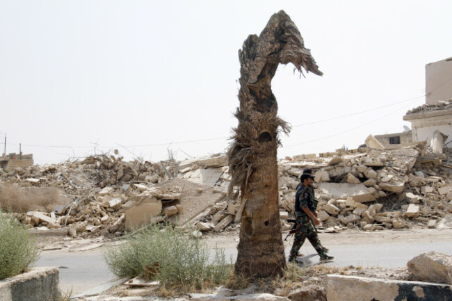 Mideast Syria Damascus Suburb