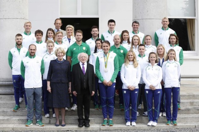 28/08/2016. Members of Team Ireland who competed a