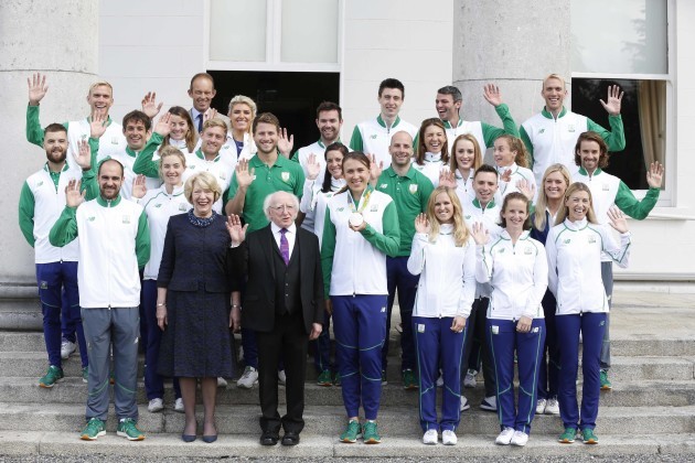 28/08/2016. Members of Team Ireland who competed a