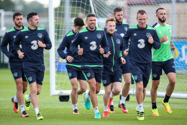 Robbie Keane, Jonathan Walters, Stephen Quinn and Glenn Whelan