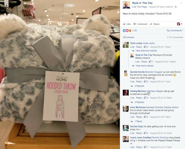 Gals in Ireland are going absolutely mad for this hooded blanket from