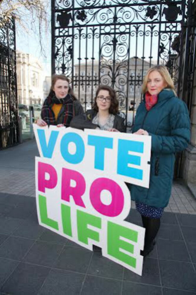 Voting Pro-Life are L to R Kathryn Freney, Paula F