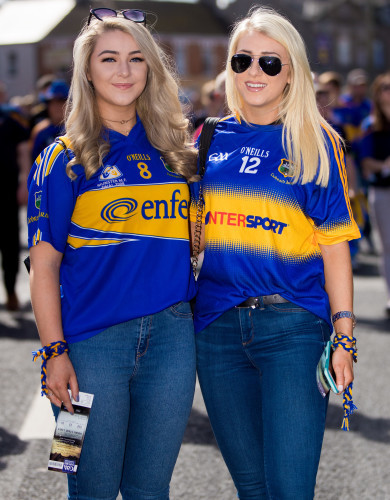 Tipperary fans Roisin and Ashling Crowe