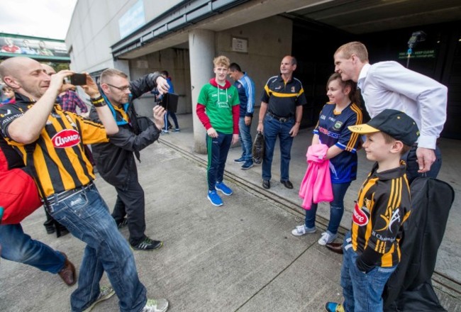 Henry Shefflin outside Croke Park before the game