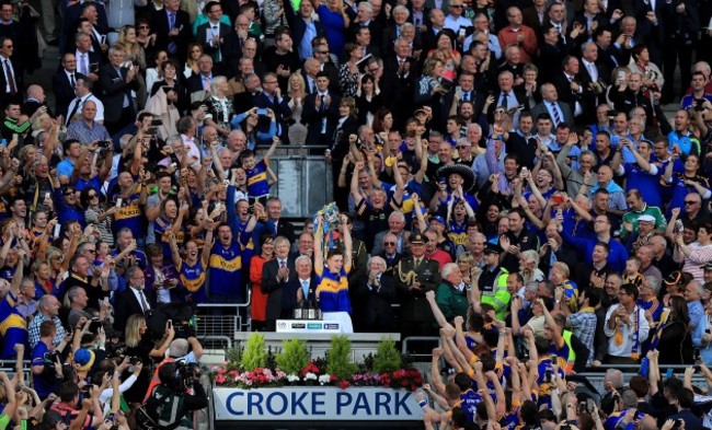 Brendan Maher lifts The Liam McCarthy Cup