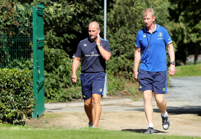 Stuart Lancaster and Leo Cullen