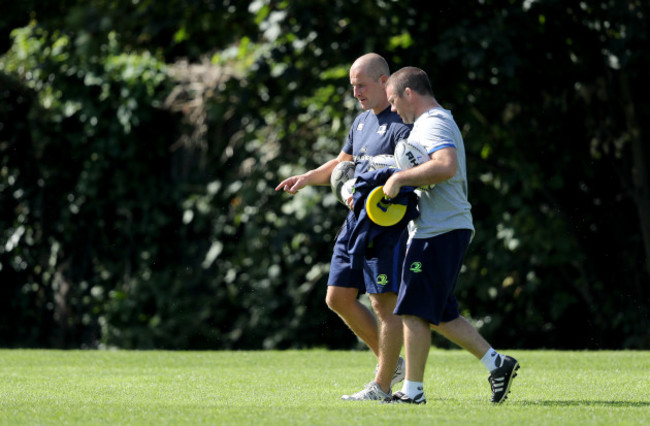 Stuart Lancaster and John Fogarty