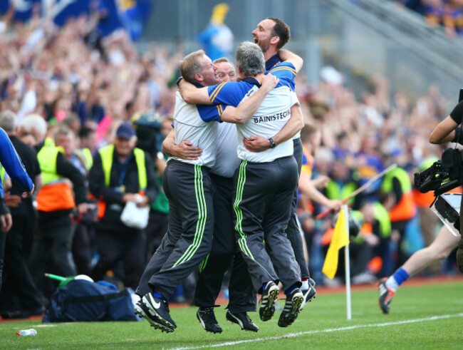 Michael Ryan celebrates