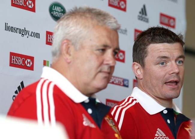 Warren Gatland and Brian O'Driscoll