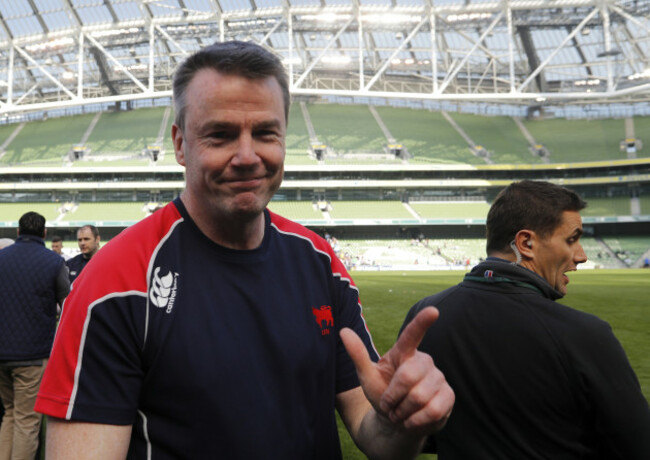 Andy Wood celebrates