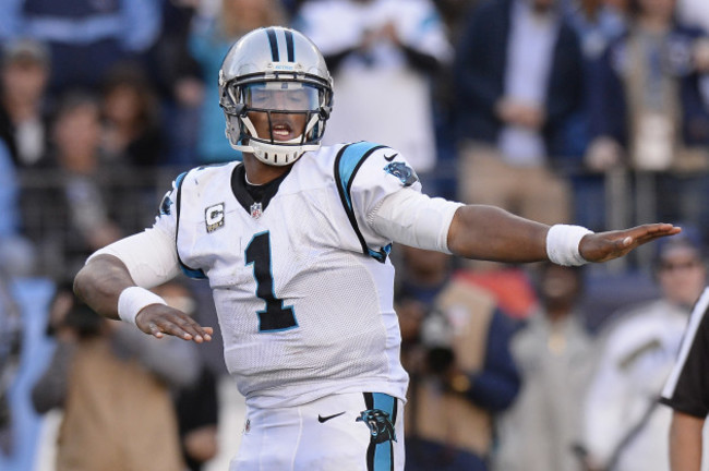 Panthers Newton Dab Football