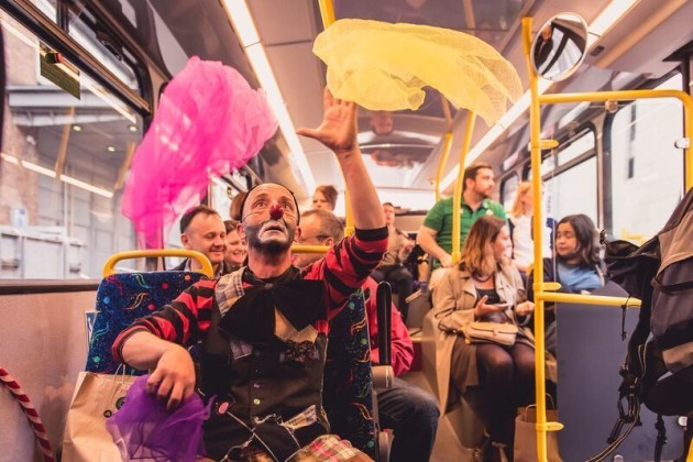 Culture Night Dublin Bus Tour Clown