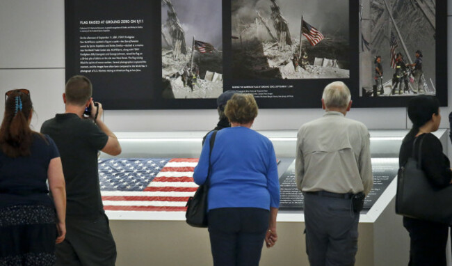 Sept 11 Ground Zero Flag