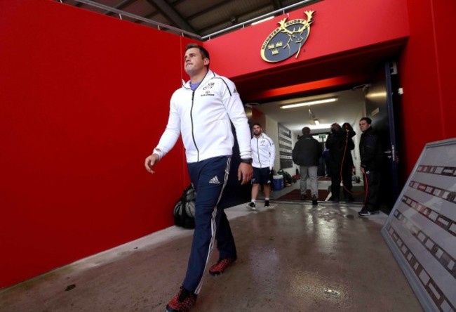 CJ Stander arrives for the match