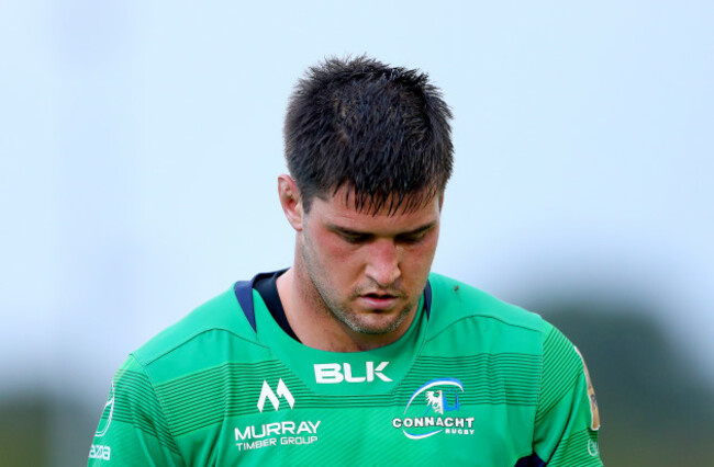 Danny Qualter dejected after the game