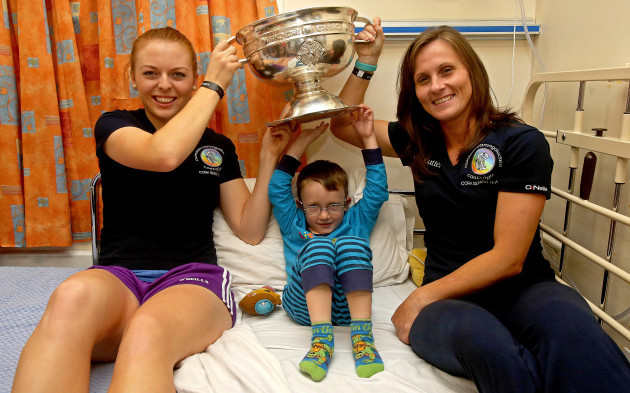 Jason Harper with Joanne Casey and Aoife Murray