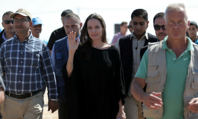 Mideast Syria Angelina Jolie