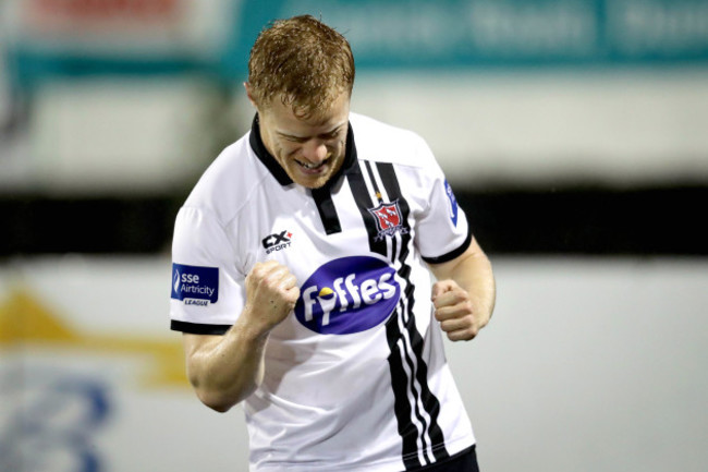 Daryl Horgan celebrates scoring