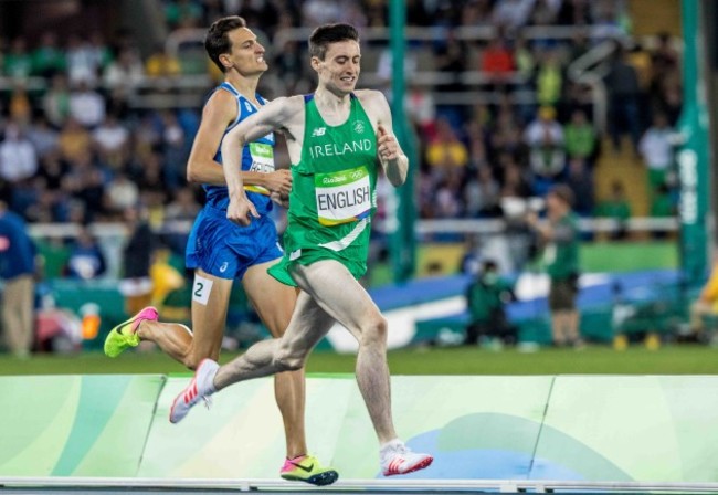 Ireland's Mark English in action