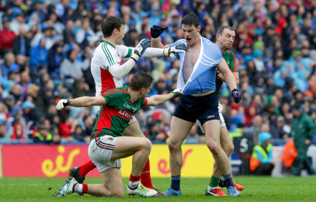 Diarmuid Connolly with Lee Keegan