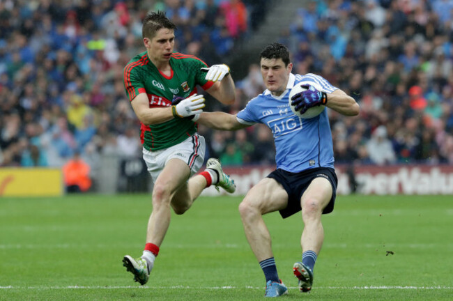 Diarmuid Connolly with Lee Keegan