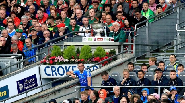 James McCarthy after being black carded