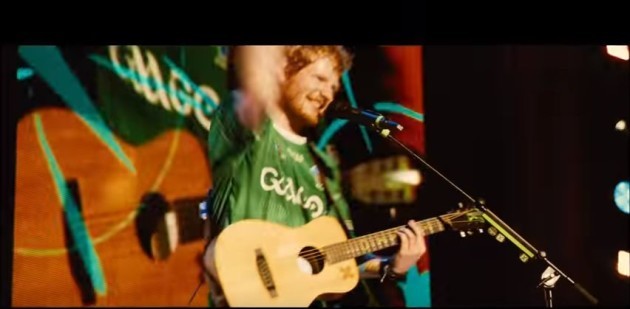 ED Sheeran wearing GAAGO jersey in new Bridget Jones's Baby
